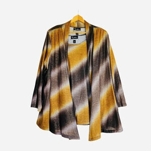 Added Dimension exclusively for Catherines Plus Size 2X Brown Cardigan Tanks Set